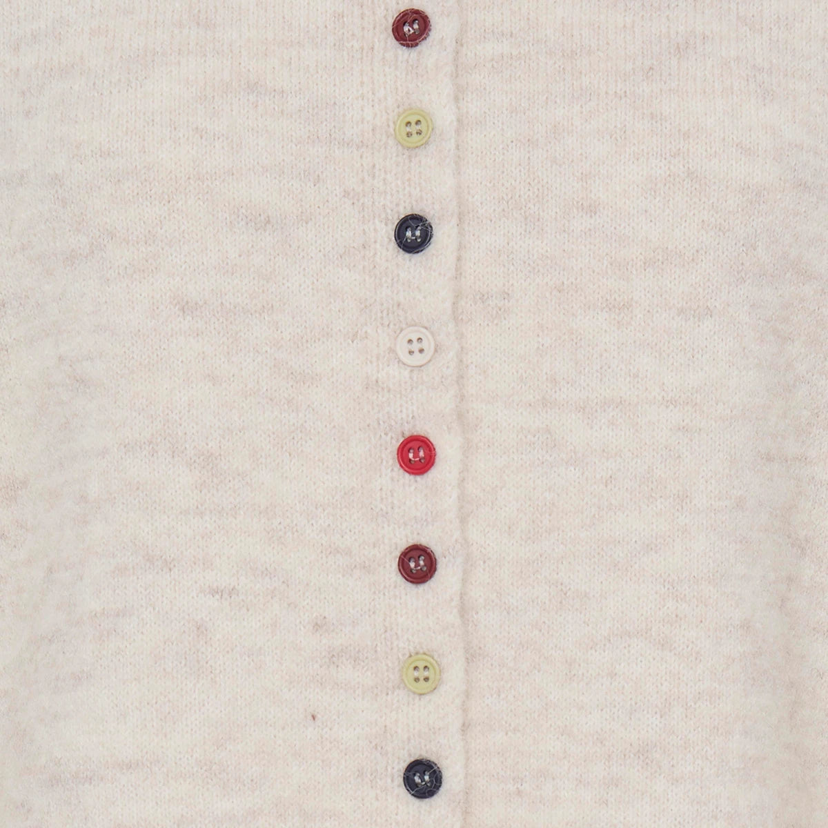 Multicoloured button cardigan - Birch Melange