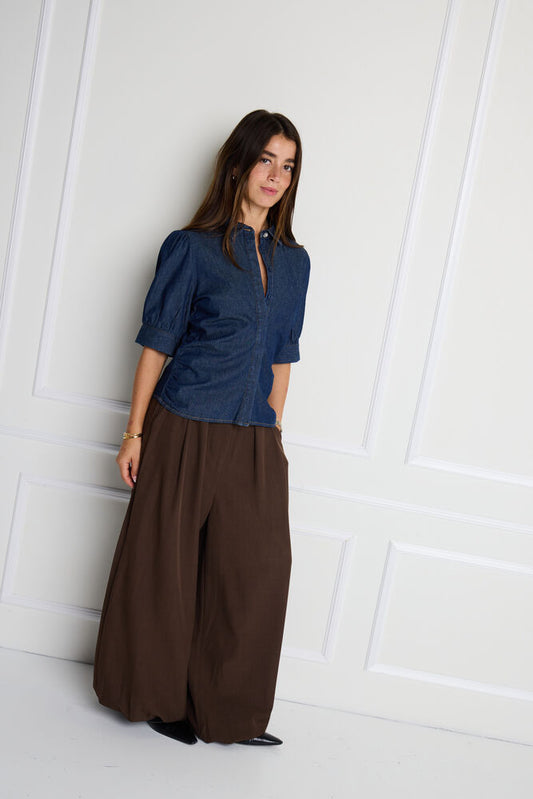 ICHI x BRUNA RIZK DENIM TOP
