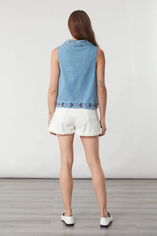 MAIA SHORT IN HERRINGBONE