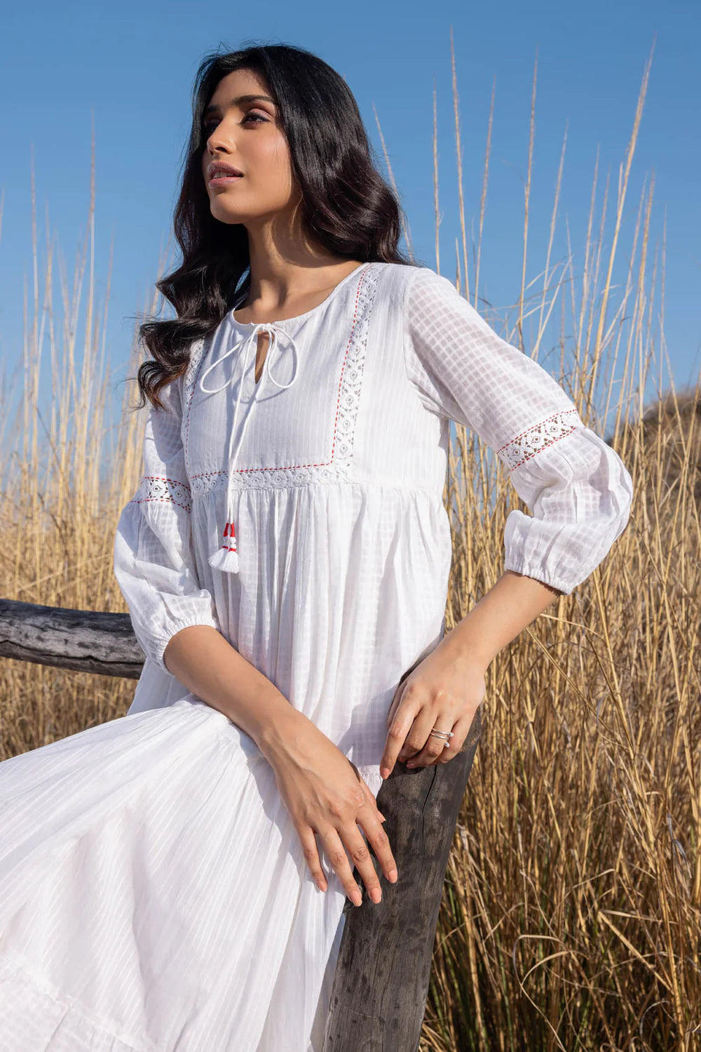 TASSEL LACE DRESS