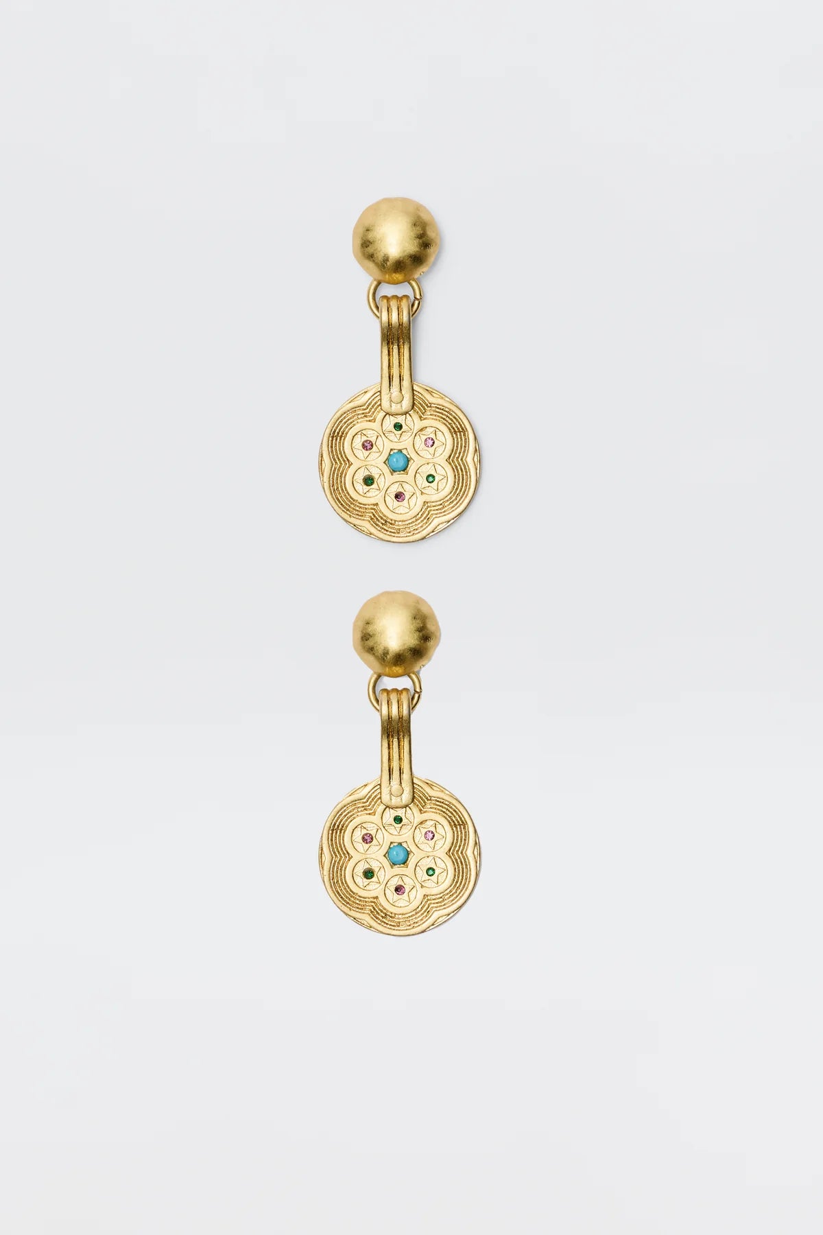 RIXO ANOUK GOLD PLATED EARRINGS