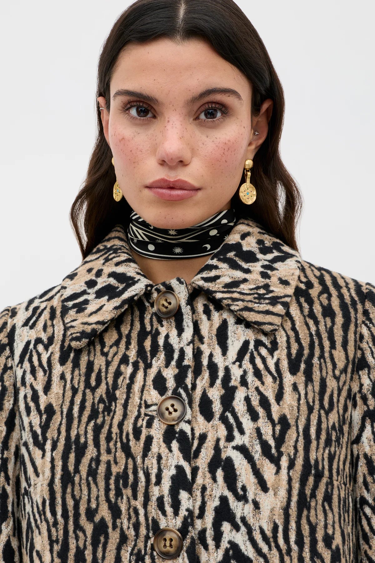 RIXO MILLY COAT - Bohemia Leopard