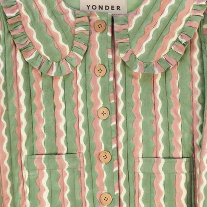Cotton Quilted Jacket | Whirly | Mint