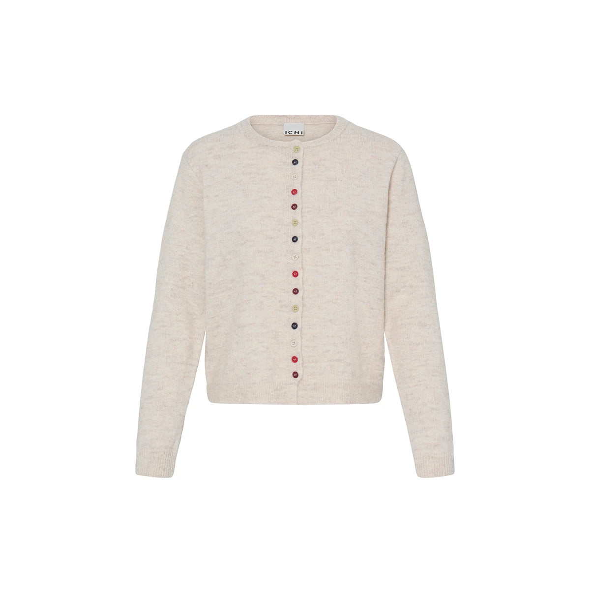 Multicoloured button cardigan - Birch Melange