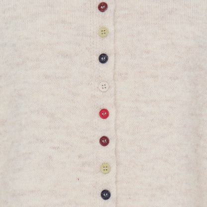 Multicoloured button cardigan - Birch Melange