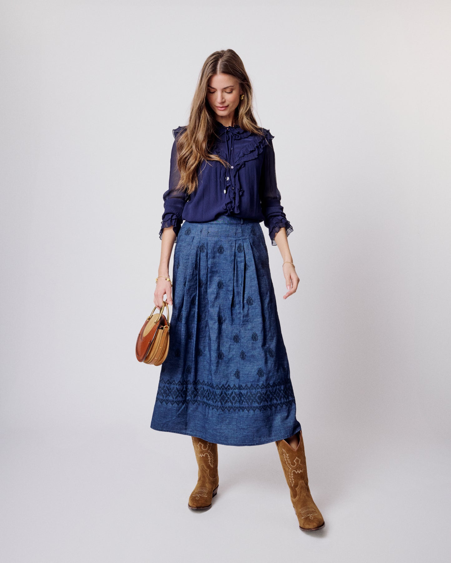 FELANTIX BLOUSE - Evening Blue