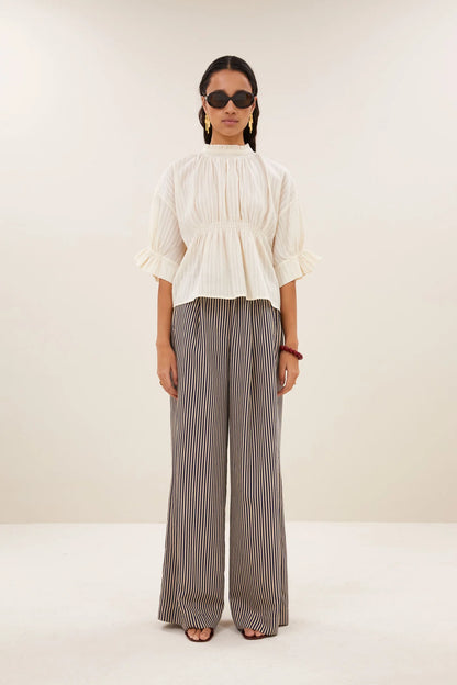 ISABEL DOBBY BLOUSE