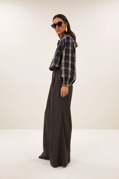 JAGGER CHECK BLOUSE