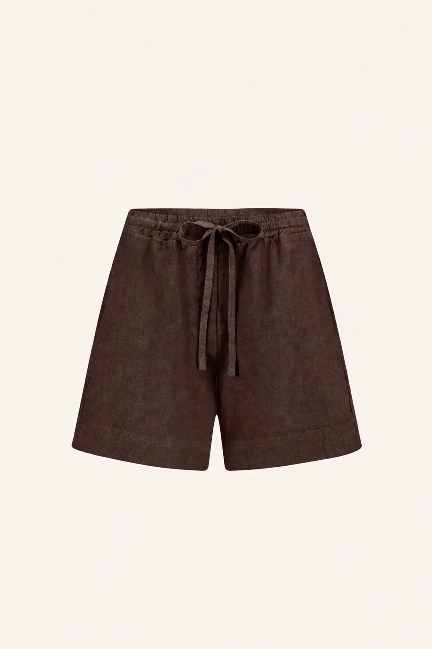 LIO LINEN SHORTS - Espresso