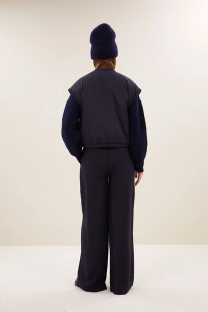 GIO SLEEVELESS JACKET - Midnight Blue