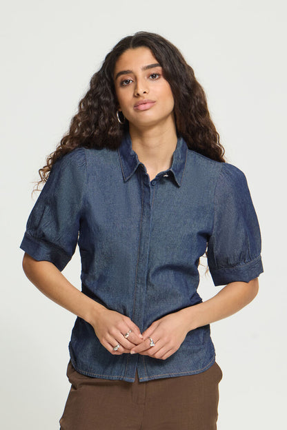 ICHI x BRUNA RIZK DENIM TOP