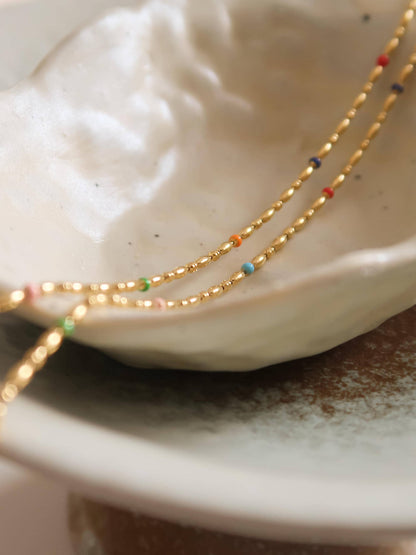 Tave 18K Gold Non-Tarnish Petite Beaded Necklace