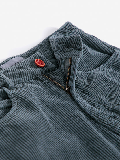 CORDUROY BARREL TROUSERS - Dark Grey