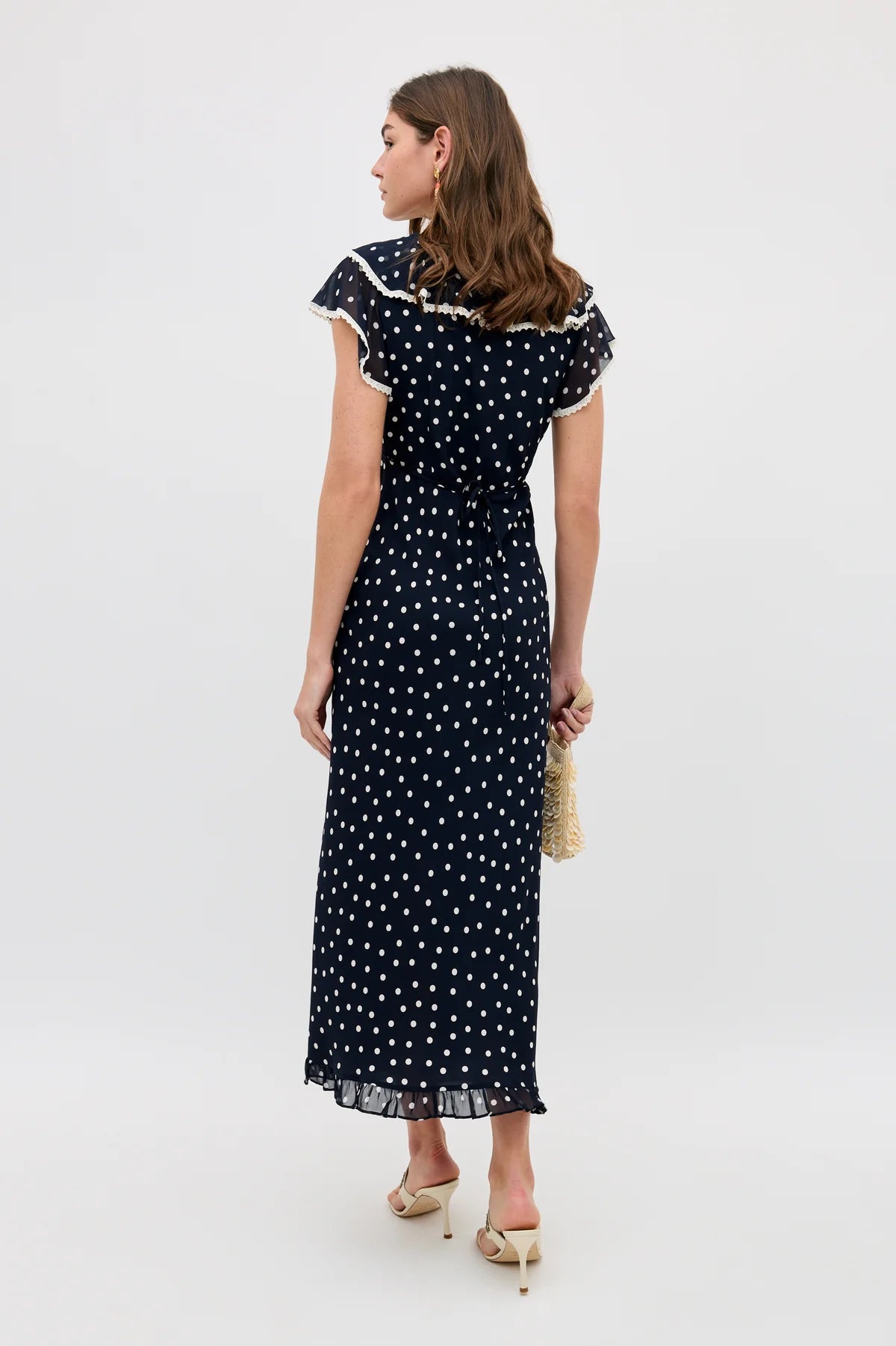 BETHEA DRESS - Layla Dot Navy