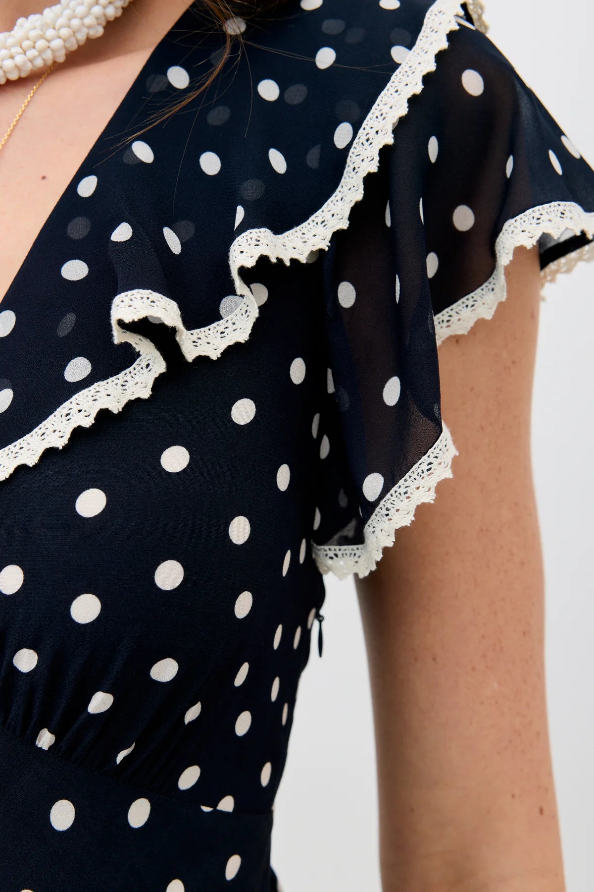 BETHEA DRESS - Layla Dot Navy