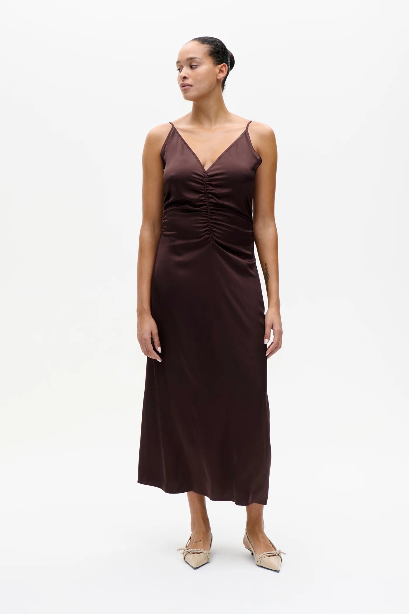 ATALIA DRESS - Coffee Bean