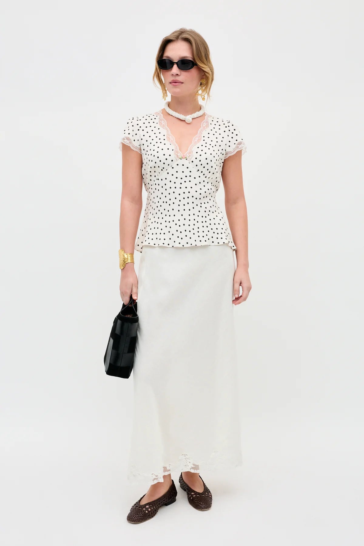 CRYSTAL SKIRT - Cream Linen