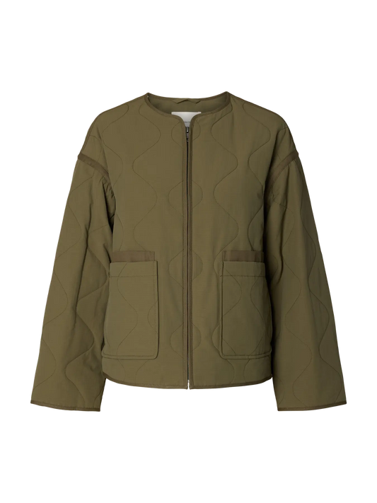 AMI QUILTED JACKET – Olive