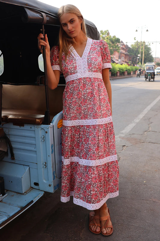 ENNY DRESS - Organic Cotton With Short Sleeves