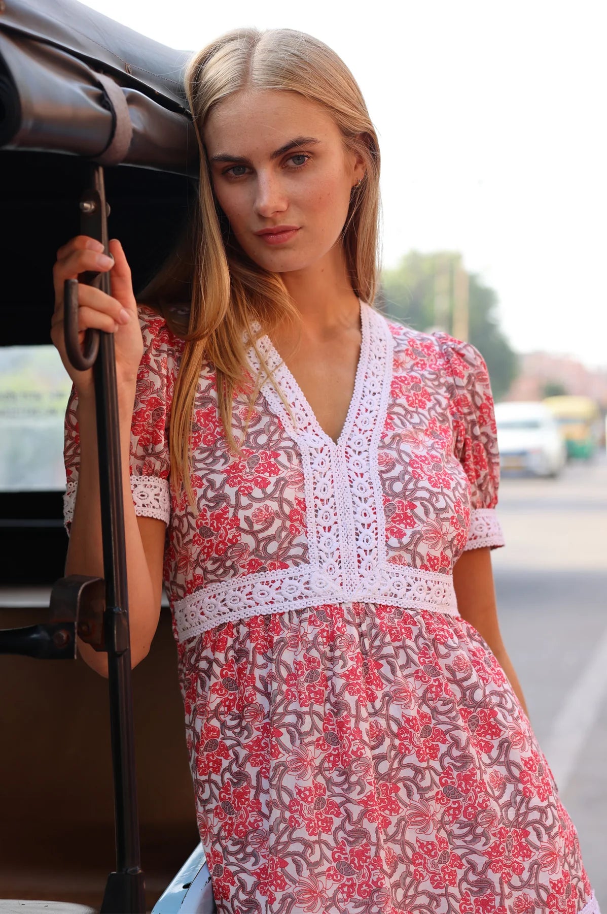 ENNY DRESS - Organic Cotton With Short Sleeves