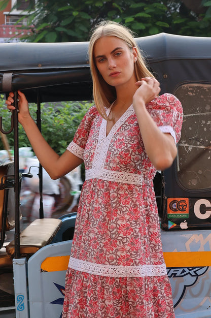 ENNY DRESS - Organic Cotton With Short Sleeves