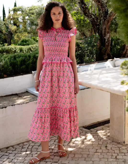 HARPER DRESS - Bubblegum Zinnia