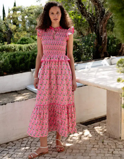 HARPER DRESS - Bubblegum Zinnia