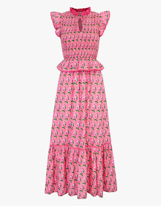 HARPER DRESS - Bubblegum Zinnia