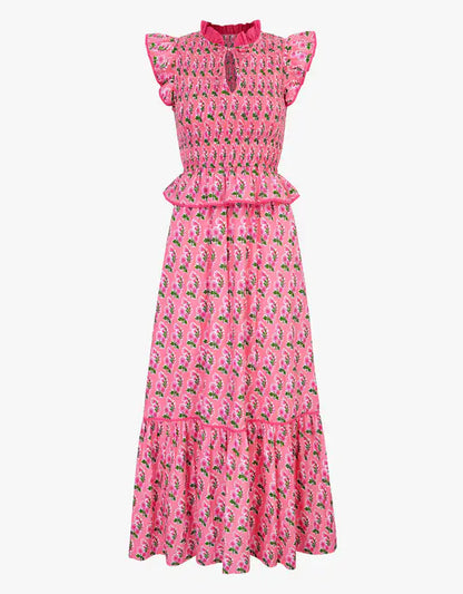 HARPER DRESS - Bubblegum Zinnia