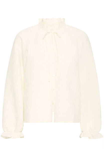 LONG SLEEVE TOP - Ecru
