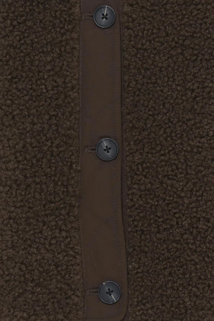 FLEECE VEST -Coffee Bean Brown