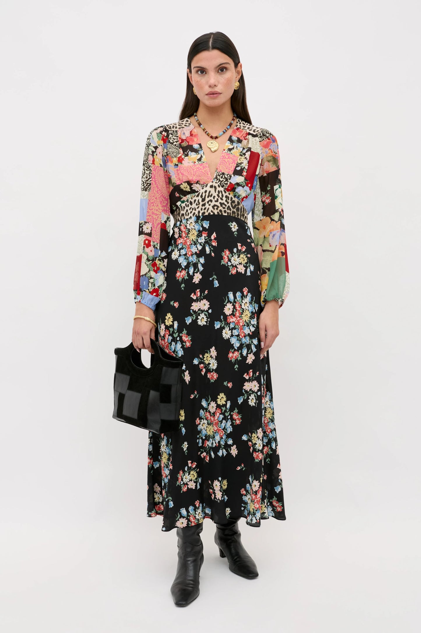 KAILA DRESS - Amelia Patchwork Mix