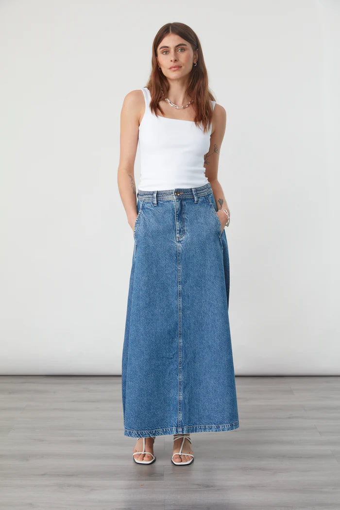 LEX SKIRT - Denim