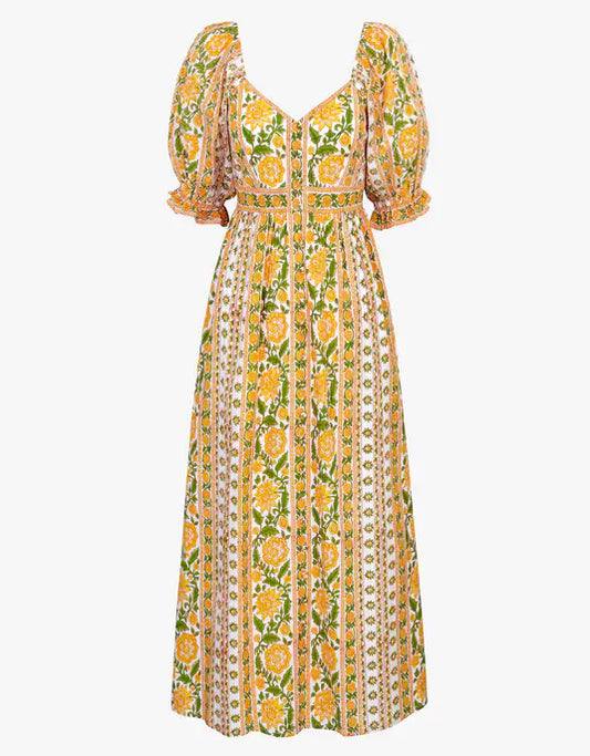 MAREE DRESS - Amber Border