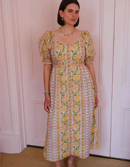 MAREE DRESS - Amber Border