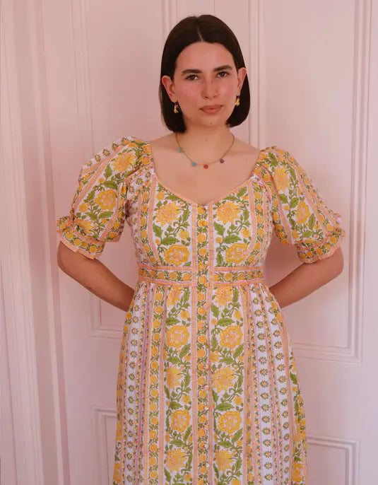 MAREE DRESS - Amber Border