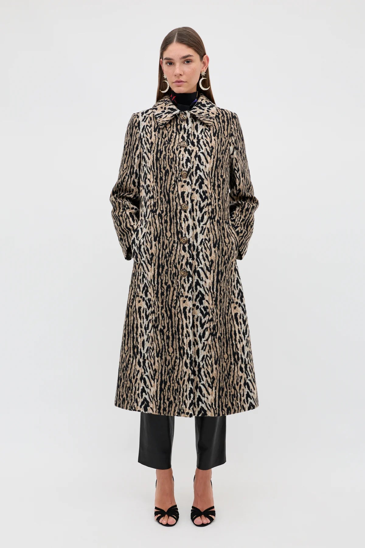 RIXO MILLY COAT - Bohemia Leopard