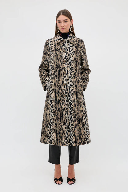 RIXO MILLY COAT - Bohemia Leopard