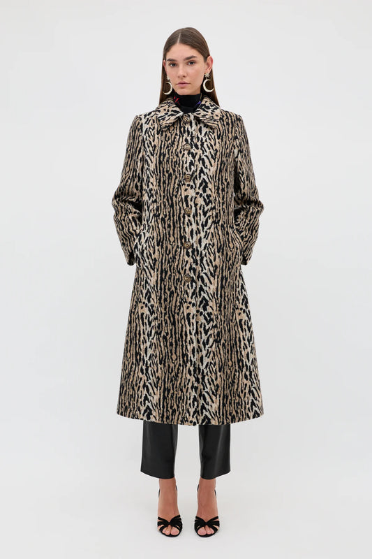 RIXO MILLY COAT - Bohemia Leopard