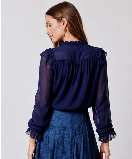 FELANTIX BLOUSE - Evening Blue