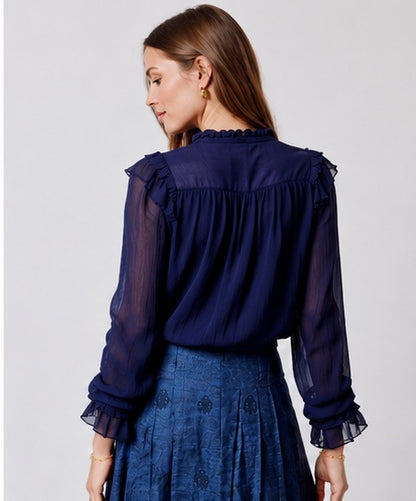 FELANTIX BLOUSE - Evening Blue