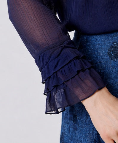 FELANTIX BLOUSE - Evening Blue