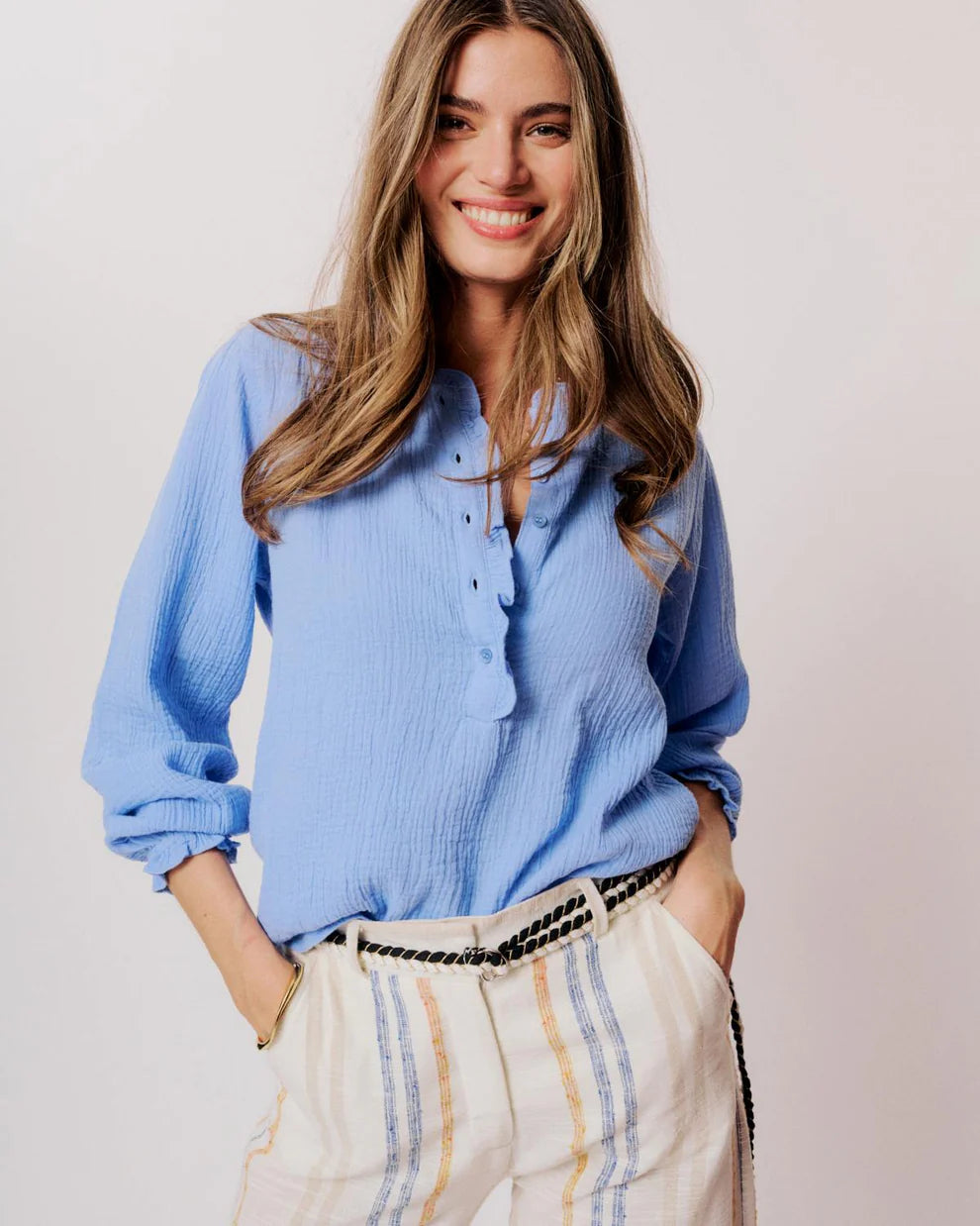 GENEVA SOFFT COTTON BLOUSE