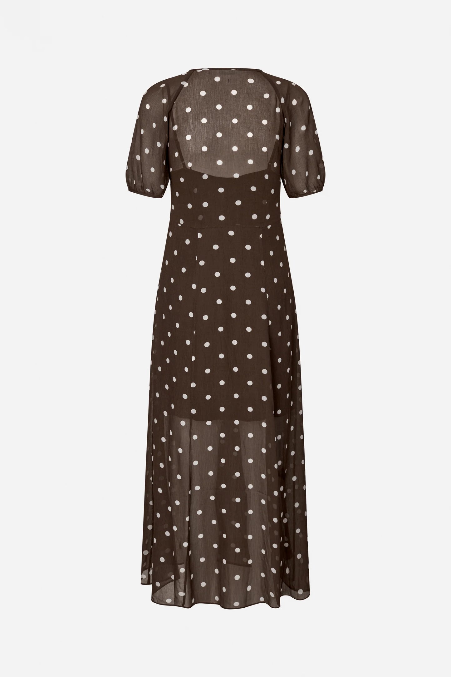 ALARA DRESS - Brown Polka Dot