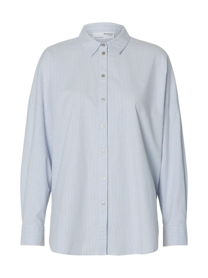 OXFORD SHIRT - Blue Sky & White Stripe