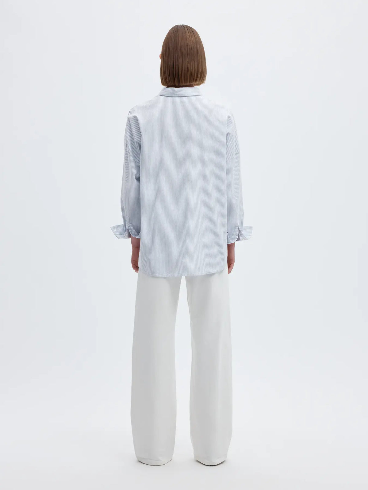 OXFORD SHIRT - Blue Sky & White Stripe