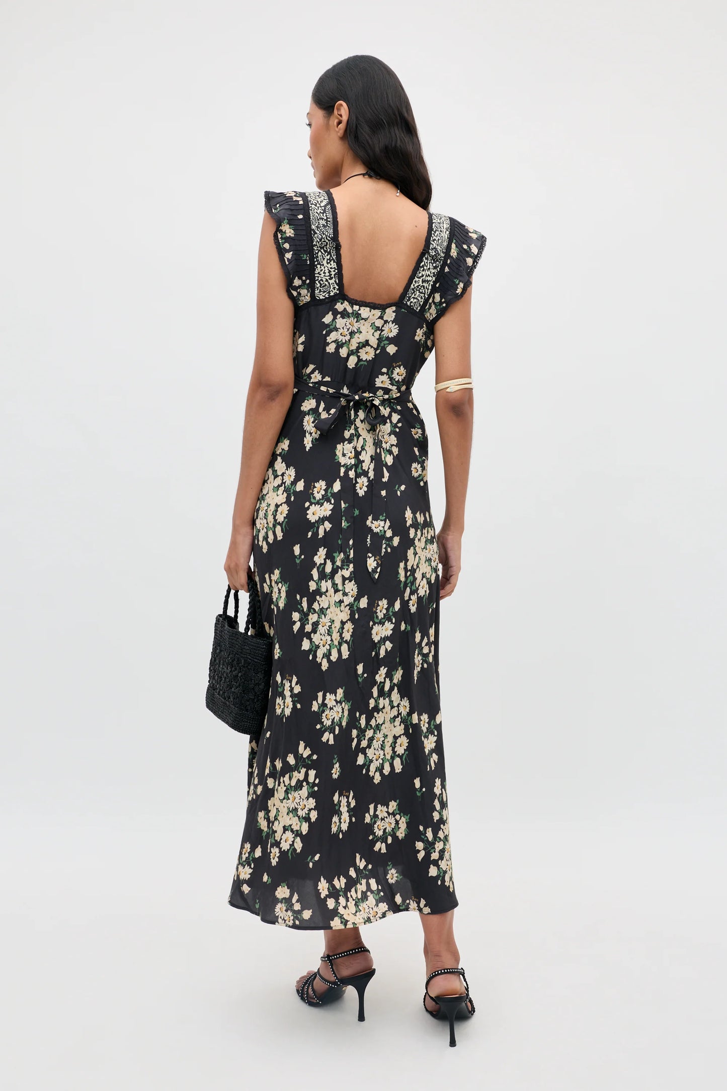 BAILEE MIDI DRESS - Amelia Gremlin Mix Black