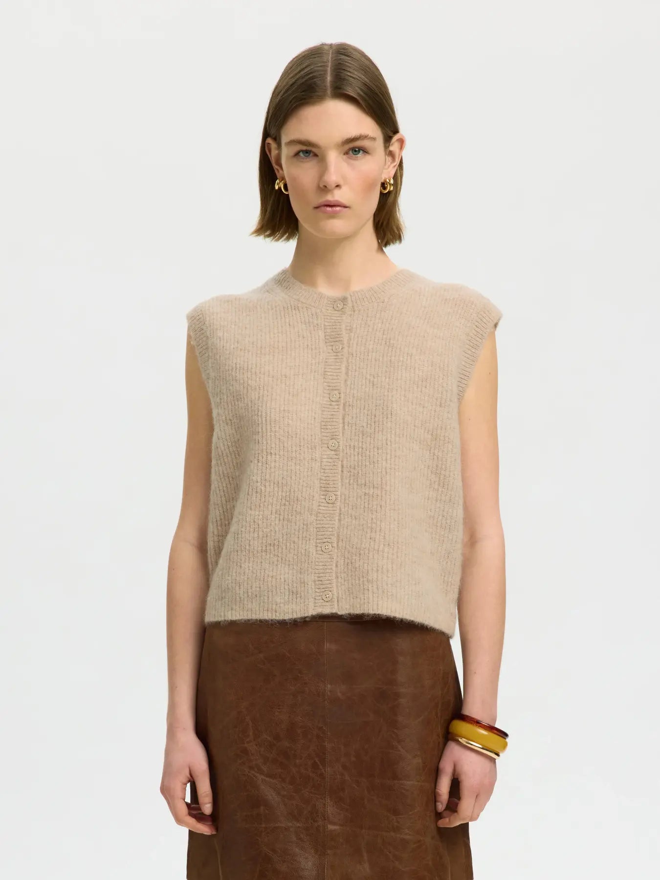 SLEEVELESS KNIT - Alpaca Blend