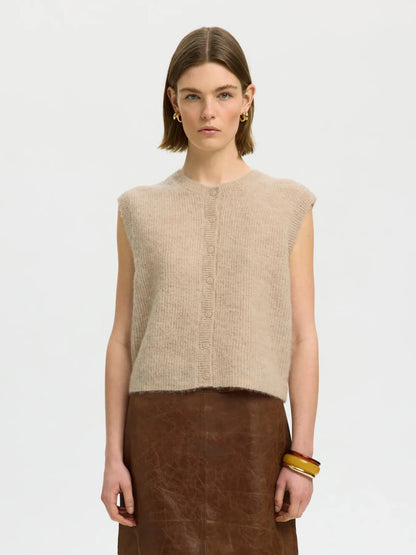 SLEEVELESS KNIT - Alpaca Blend