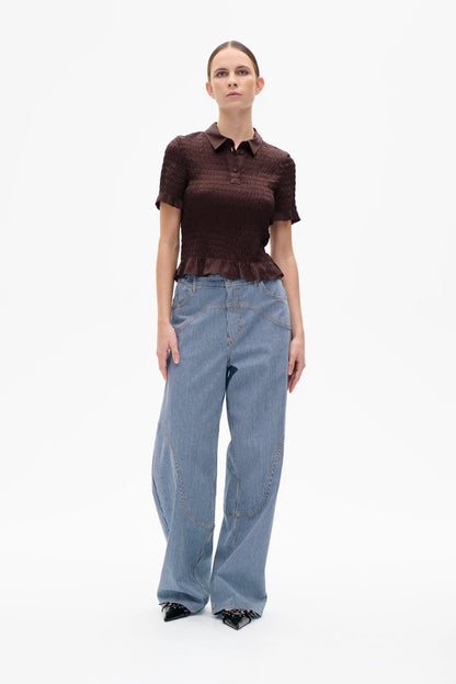 MYKA BLOUSE - Coffee Bean